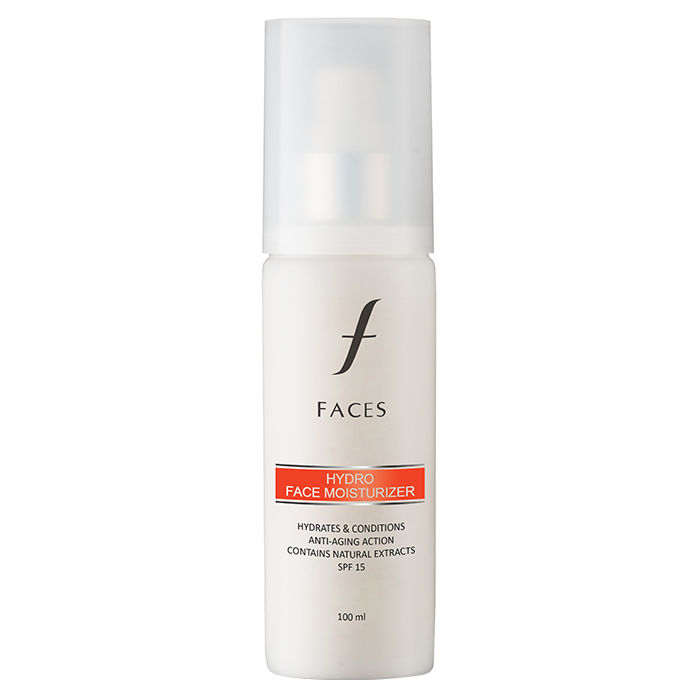 Buy FACES CANADA Hydro Face Moisturiser, 100ml | Naturally Hydrating Moisturiser With SPF 15 | Anti Ageing | For Dry & Sensitive Skin | Evens Skin Tone | Masks Imperfections | Natural Ingredients - Purplle