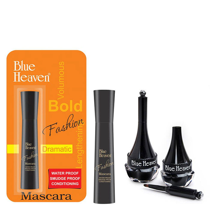 Buy Blue Heaven Fashion Mascara & Artisto Kajal Combo (16 ml + 4 g) - Purplle