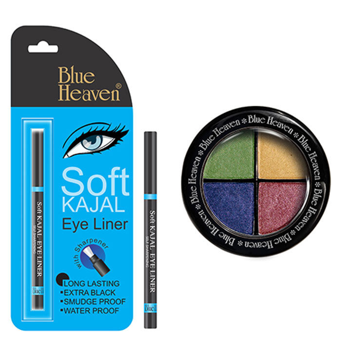 Buy Blue Heaven Eye Magic Eye Shadow 604 & Bh Kajal Liner Combo (6 g + 0.31 g) - Purplle