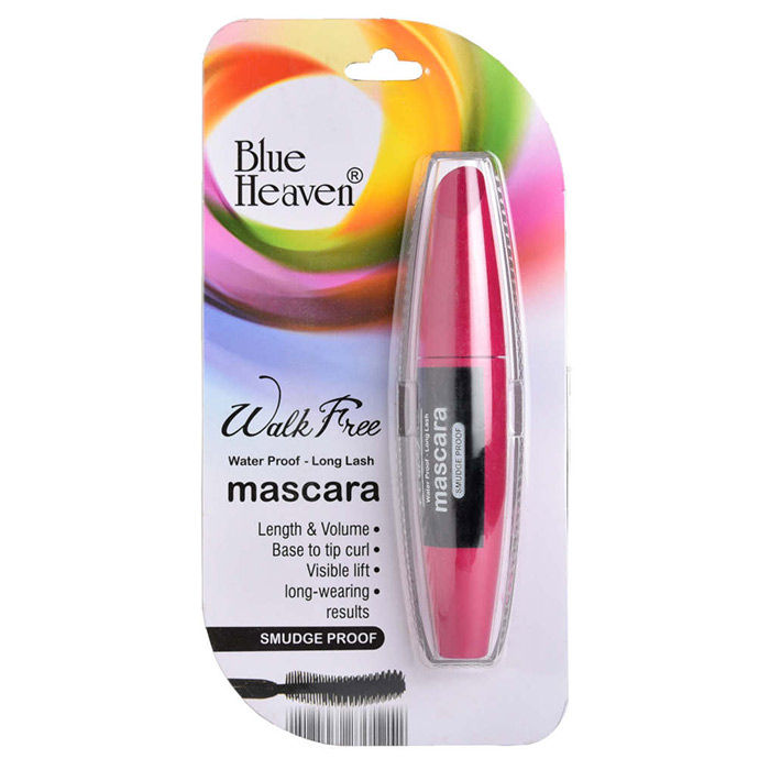 Buy Blue Heaven Walk Free Mascara Water Proof Long Lash - Red Packing (12 ml) - Purplle