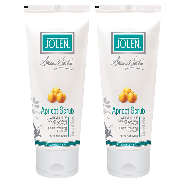 Buy Jolen Apricot Scrub (Twin Pack) (400 g) - Purplle