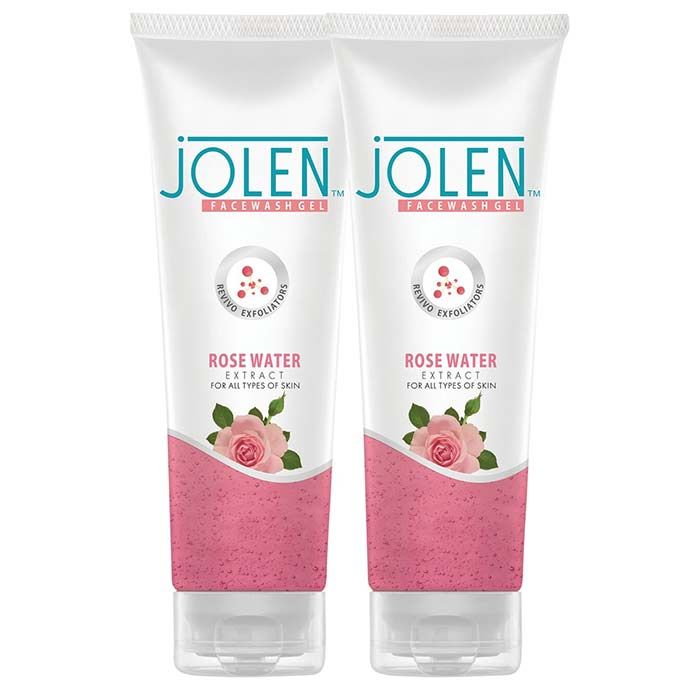Buy Jolen Rose Water Face Wash (Twin Pack) (300 g) - Purplle