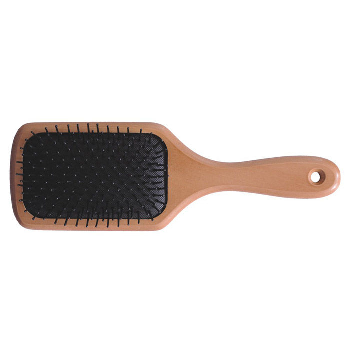 Buy Babila Big Paddle Hair Brush (Wooden) Hbv680 - Purplle