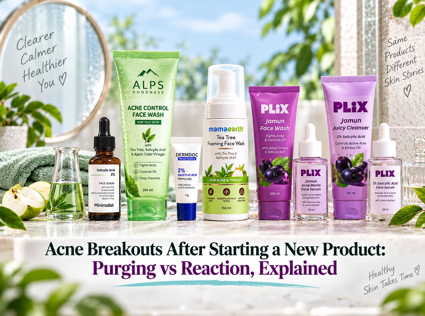 Acne Breakouts After Starting a New Product: Purging vs Reaction, Explained