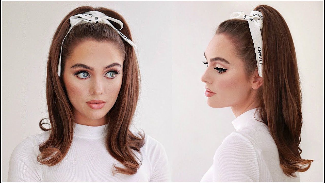 Retro Ponytail Look For Medium Volume Hair