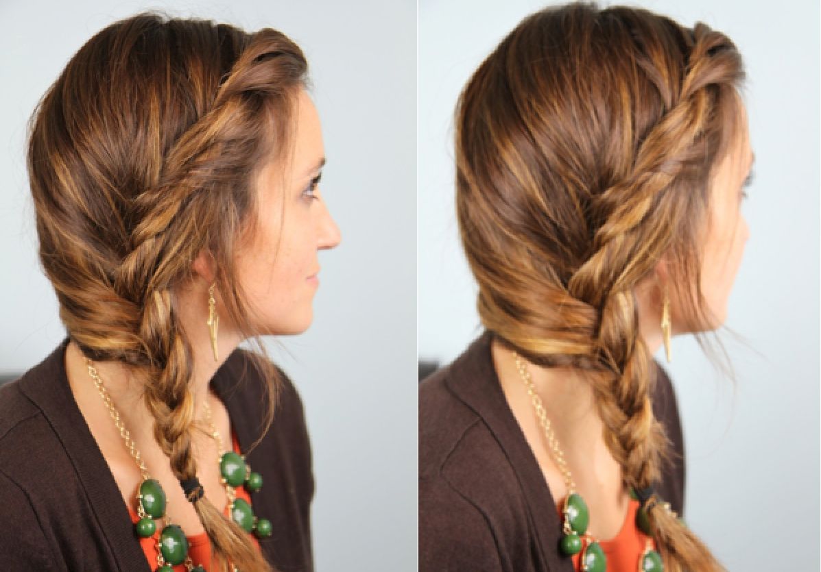 How to DIY Simple Side Braid Hairstyle