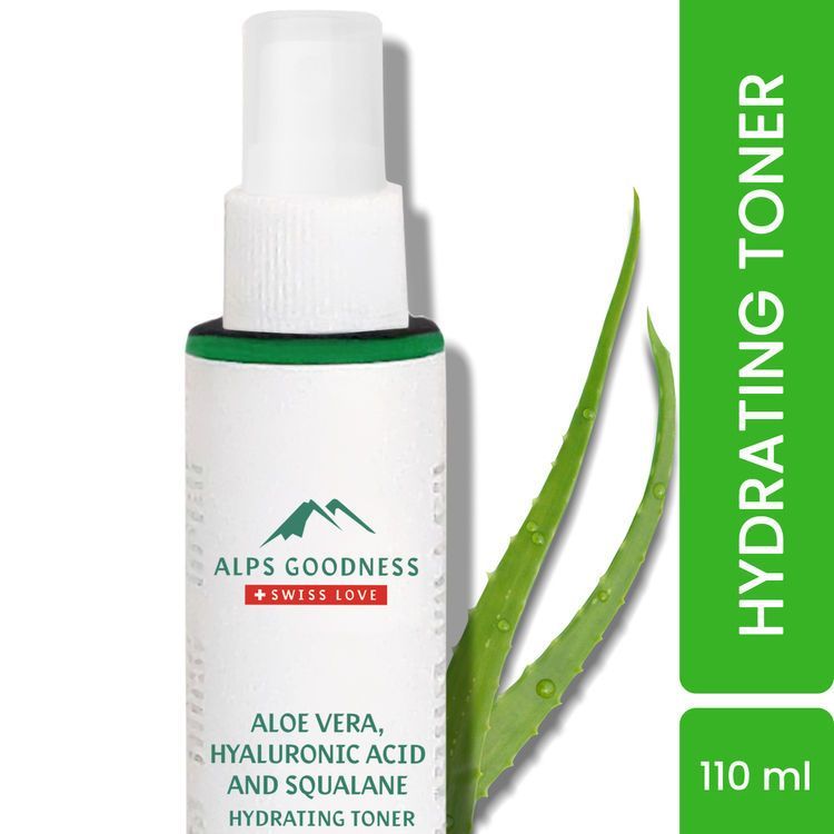 Alps Goodness Aloe Vera, Squalane & Hyaluronic Acid Hydrating Toner for Dry Skin (110ml)