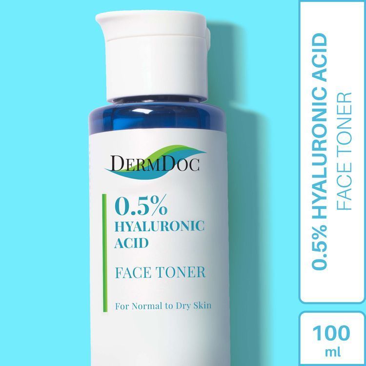 Dermdoc 0.5% Hyaluronic Acid Face Toner for Normal to Dry Skin (100 ml)