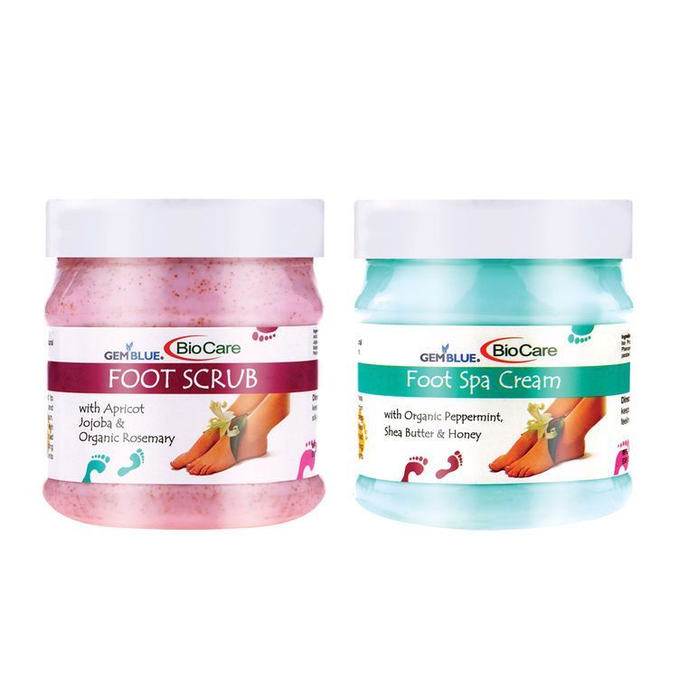 Gemblue Biocare Foot Scrub, (500 ml)+ Gemblue Biocare Foot Spa Cream, (500 ml) 