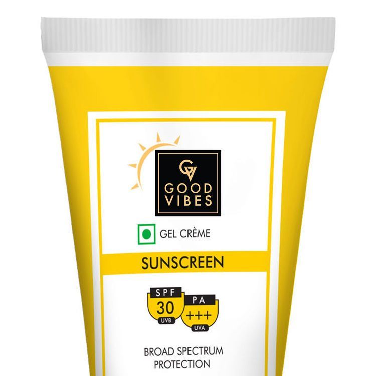 Good Vibes SPF 30 PA +++ UVA & UVB Protection Broad Spectrum Gel Creme Sunscreen - 50 g Online