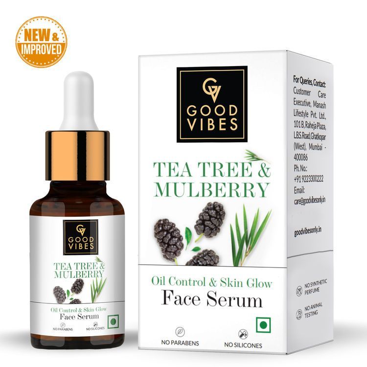 Goodvibes Tea Tree & Mulberry Face Serum- 10ML