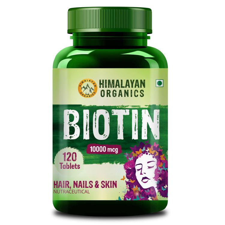 Himalaya Organics Biotin Mcg(120 Tablets)