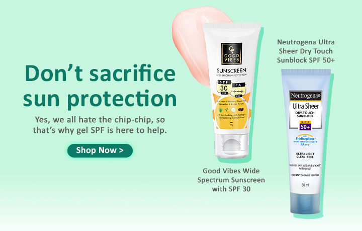 7. Don’t skip on your sunscreen ever!
