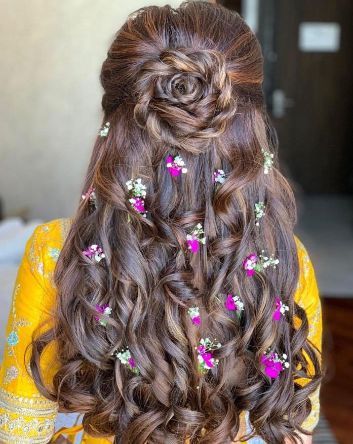 60+ Trendy Open Hairstyles For Wedding 2023
