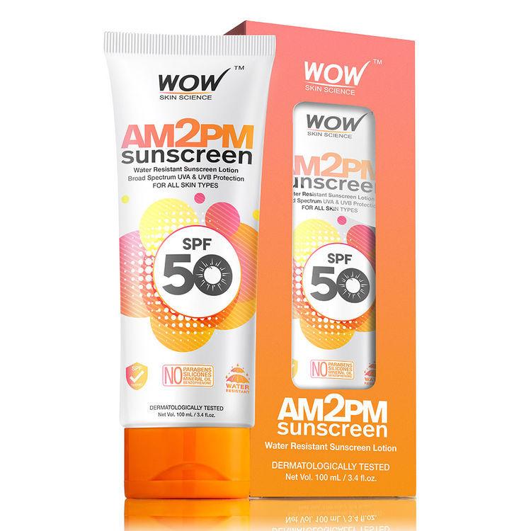 WOW Skin Science AM2PM Sunscreen SPF 50 UVA & UVB Protection (100 ml)