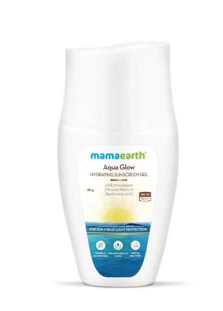 Mamaearth Aqua Glow Hydrating Sunscreen Gel with Himalayan Thermal Water & Hyaluronic Acid (50 g)