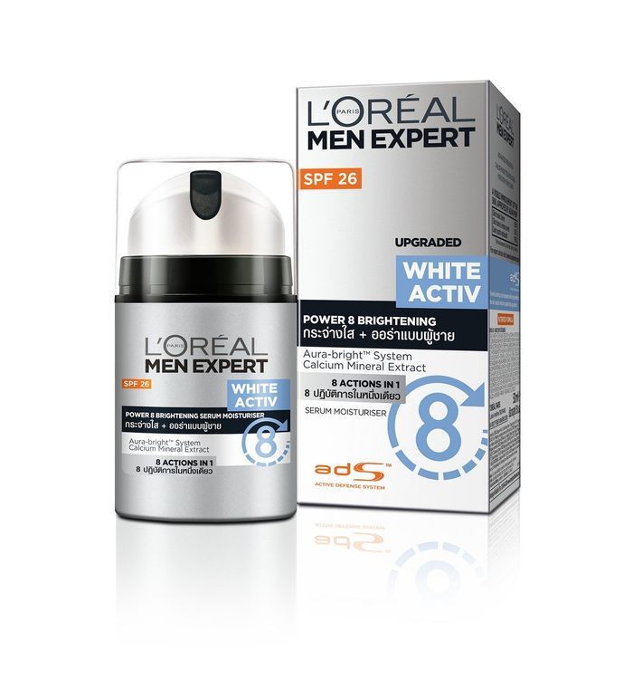 L’Oreal Paris Men Expert White Activ Power 8 Brightening Moisturizing SPF 26 PA+++ (100ml)