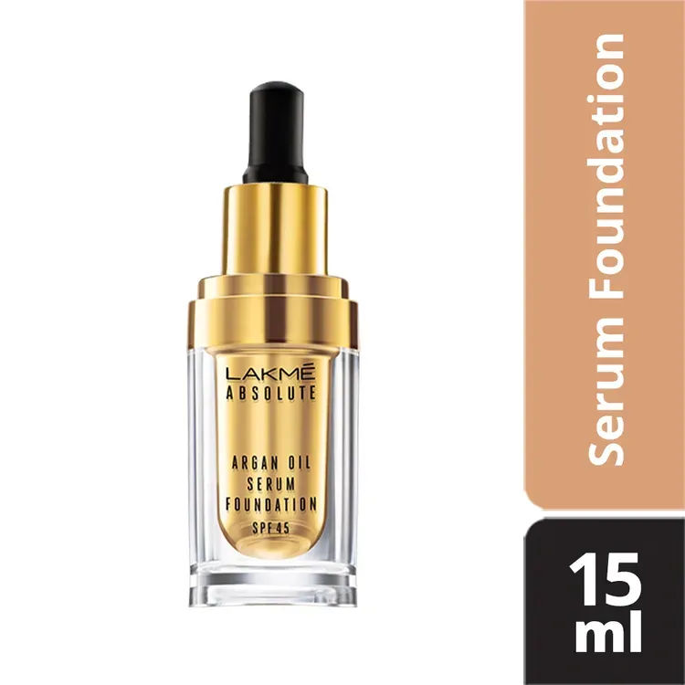Lakme Absolute Argan Oil Serum Foundation with SPF 45, Cool Ivory (15ml)