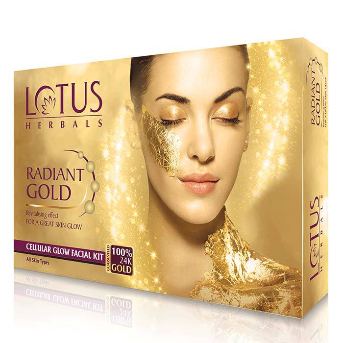 Lotus Herbals Radiant Gold Cellular Glow 1 Facial Kit (37g)