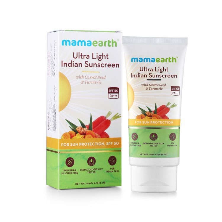 Mamaearth Ultra Light Indian Sunscreen (80 ml)