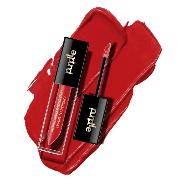 Purplle Ultra HD Matte Mini Liquid Lipstick, Red - My First Hook-up 11 (1.6ml)