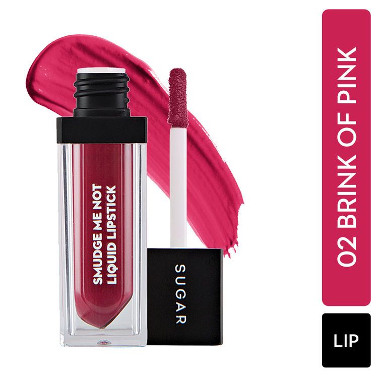 SUGAR Cosmetics - Smudge Me Not - Liquid Lipstick - 02 Brink Of Pink (Plum Rose) - (4.5 ml)