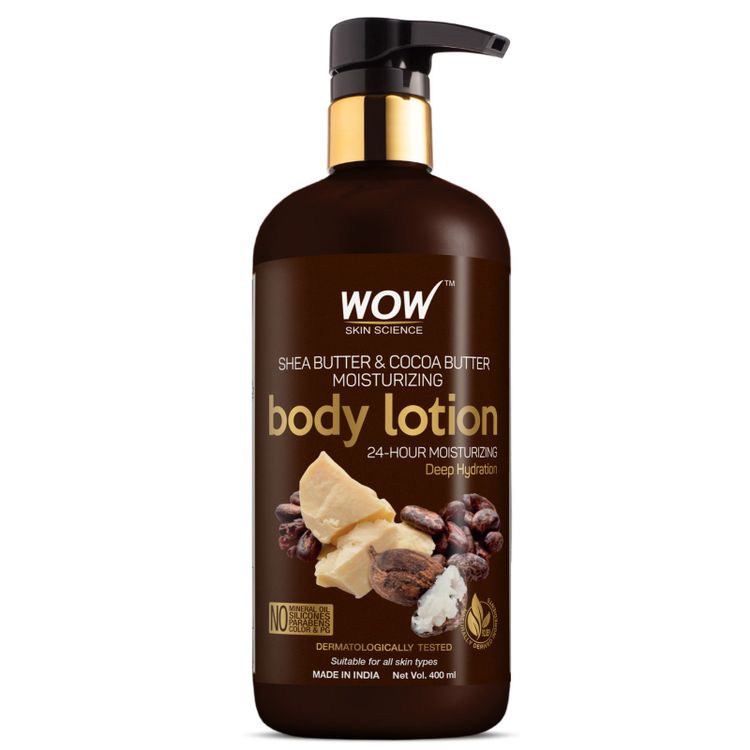 WOW Skin Science Shea & Cocoa Butter Deep Hydration Body Lotion (400ml)