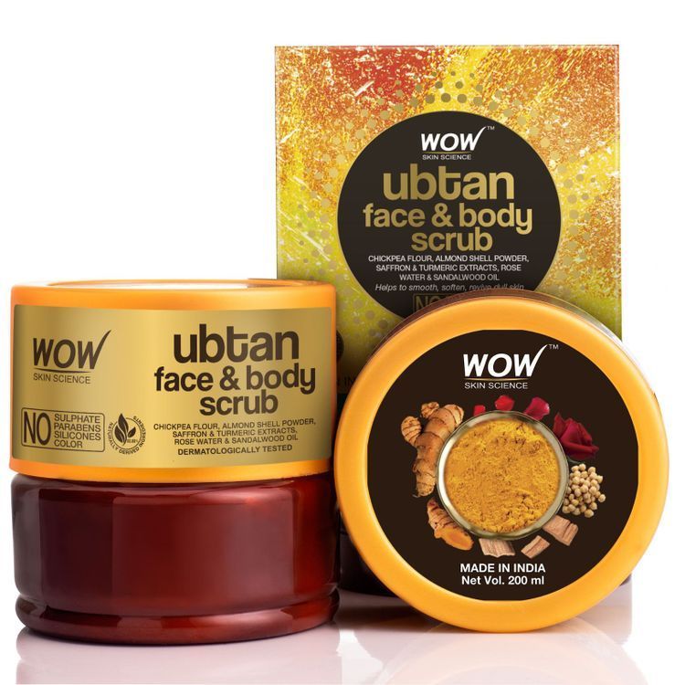 Wow Ubtan Face & Body Scrub (200ml)