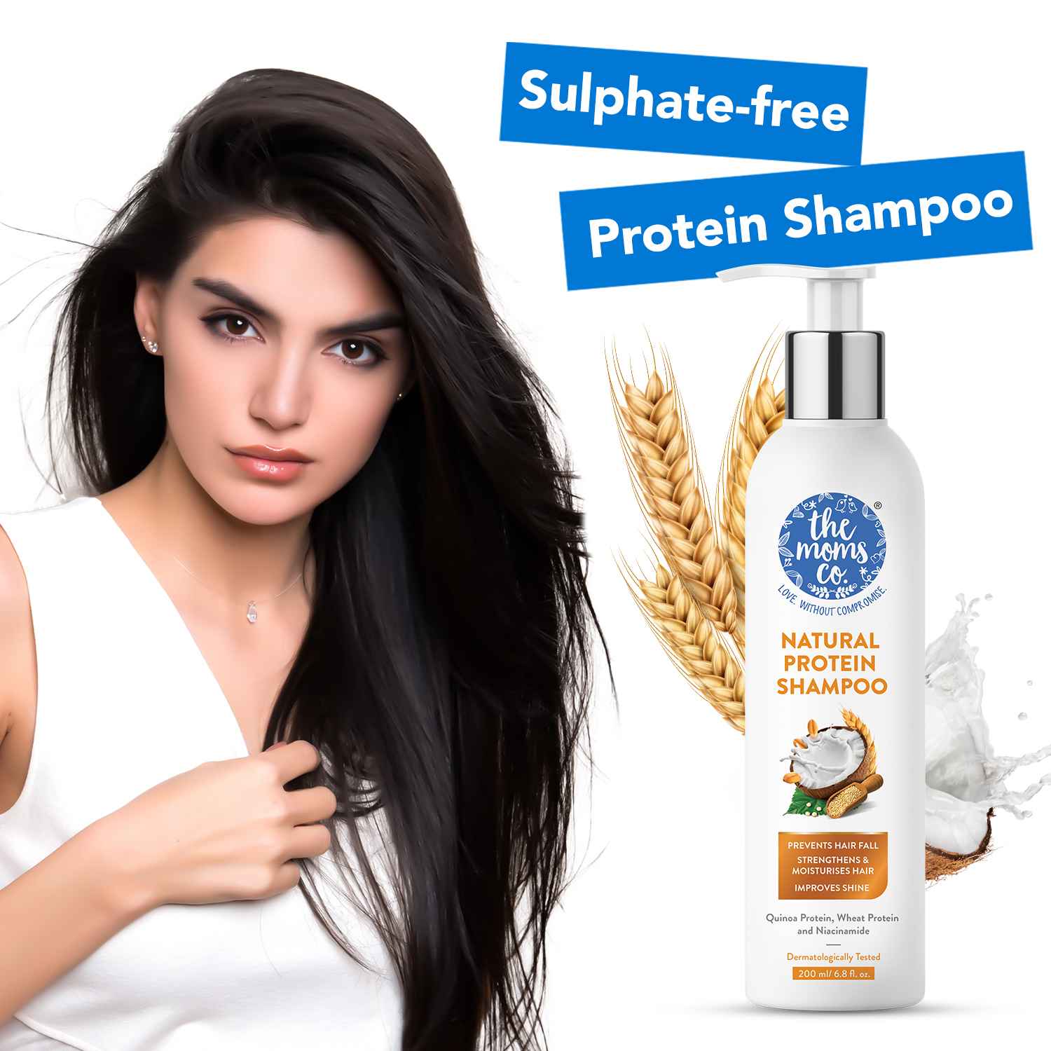 Buy The Moms Co. Natural Protein Shampoo (200 ml) Online Purplle