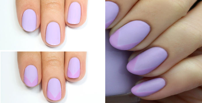 matte lavender nail polish