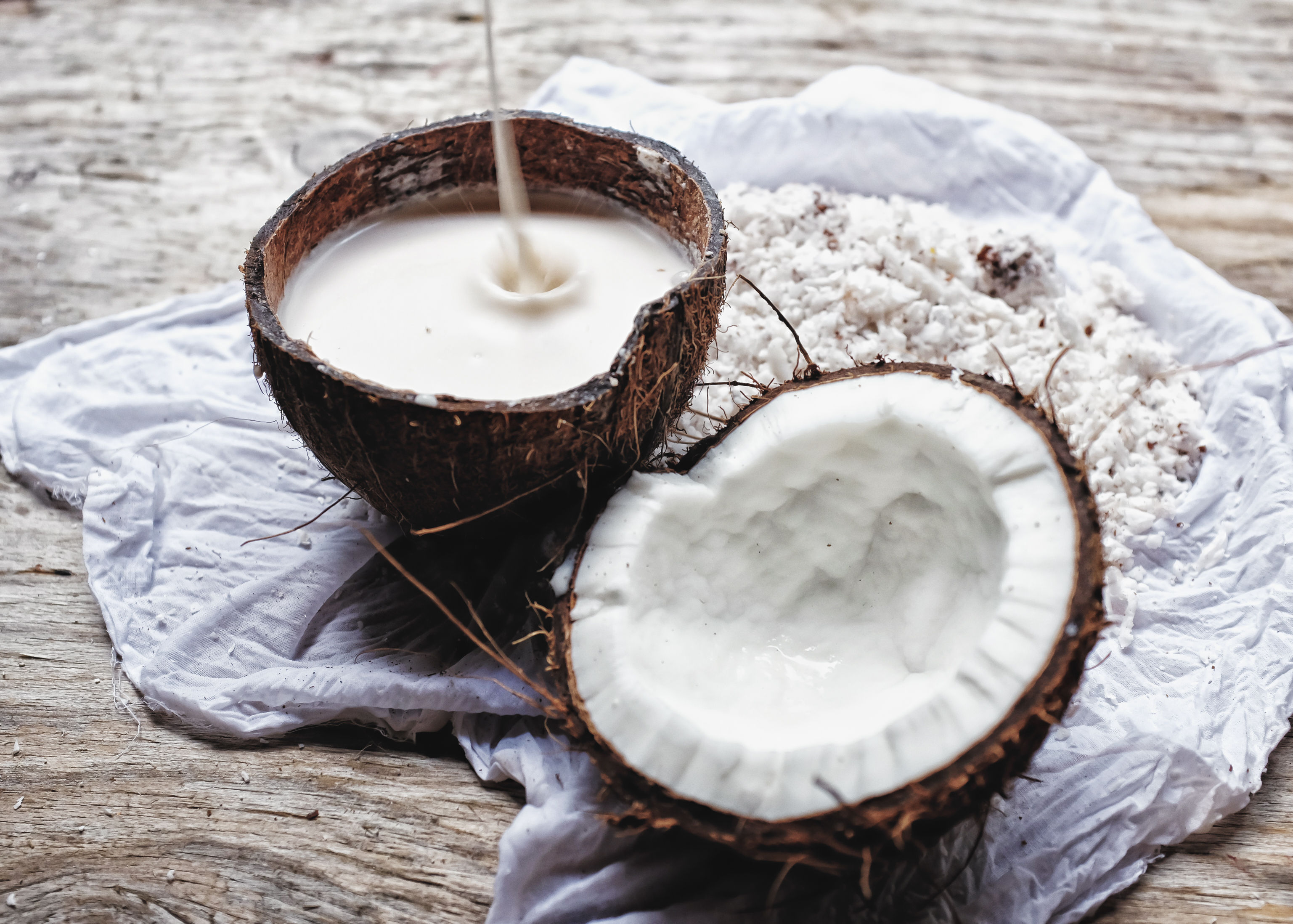 Coconut milk for hair fall