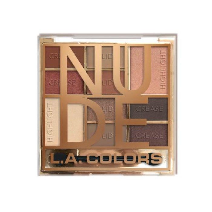 L.A. Colors 10 Color Eyeshadow Palette- Nude (16 g)