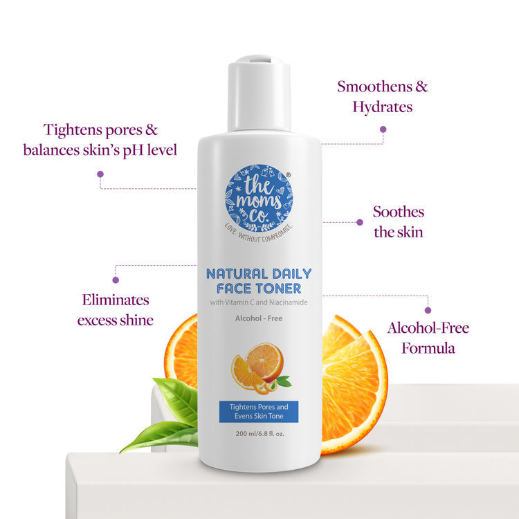 The Moms Co. Natural Daily Face Toner with Vitamin C | Alcohol-free (200 ml)