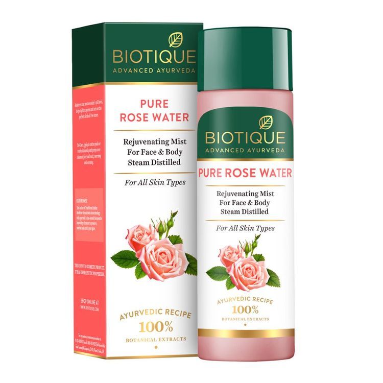 Biotique Advanced Organics Bio Rose Pores Tightening Toner with Himalayan Waters - (120ml)