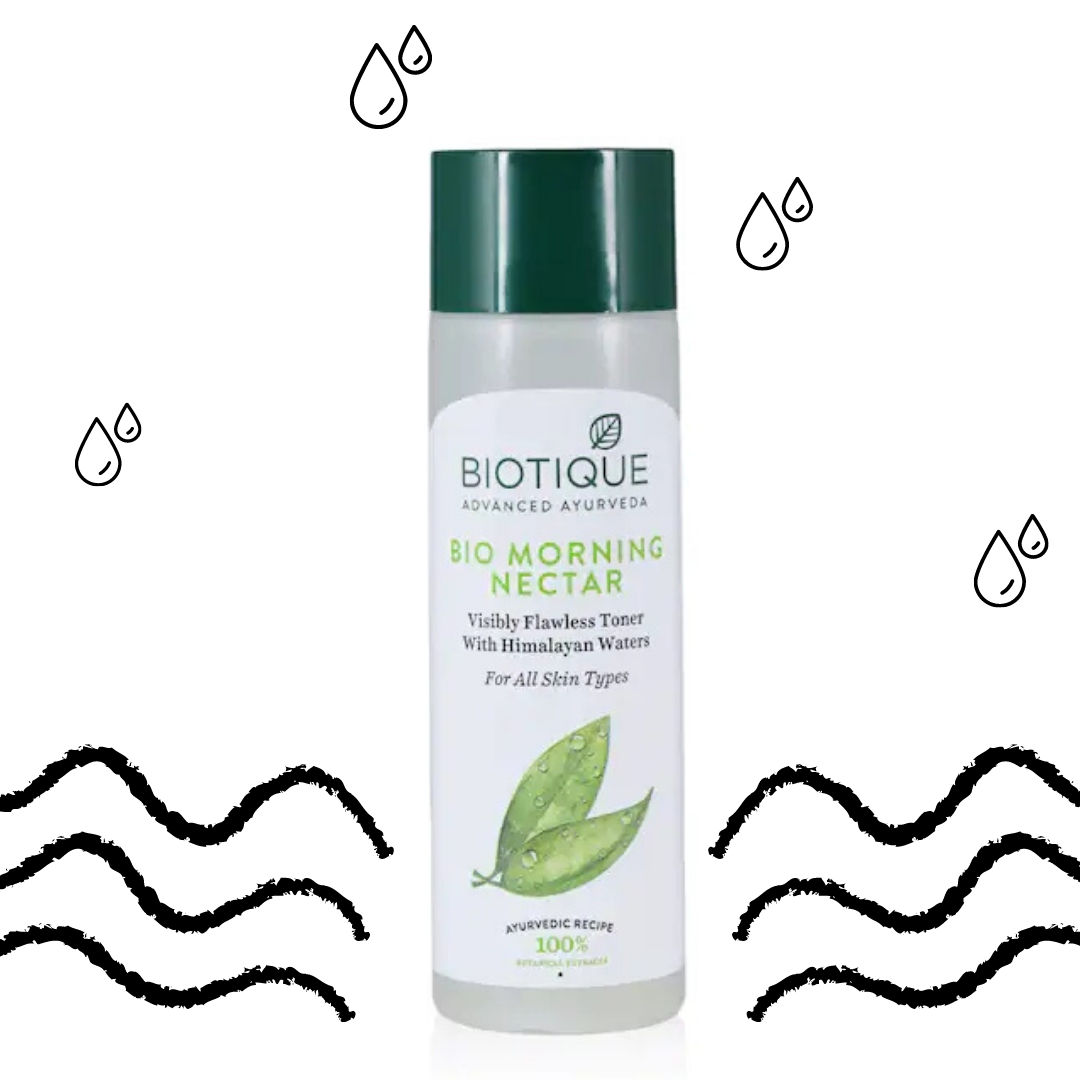 Biotique Bio Morning Nectar Visibly Flawless Toner With Himalayan Waters (120 ml)