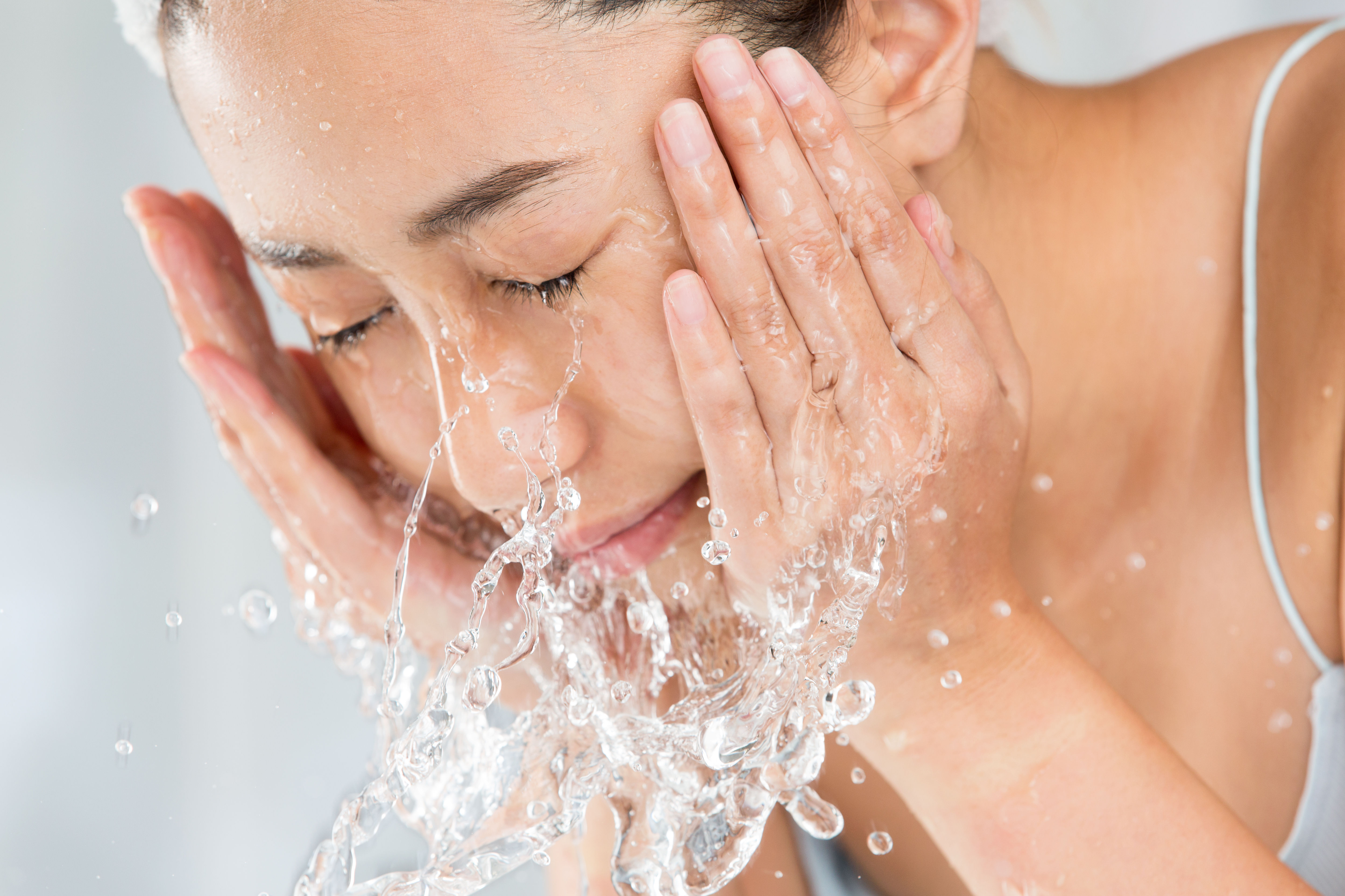 Prep your skin for the day with a good face wash.