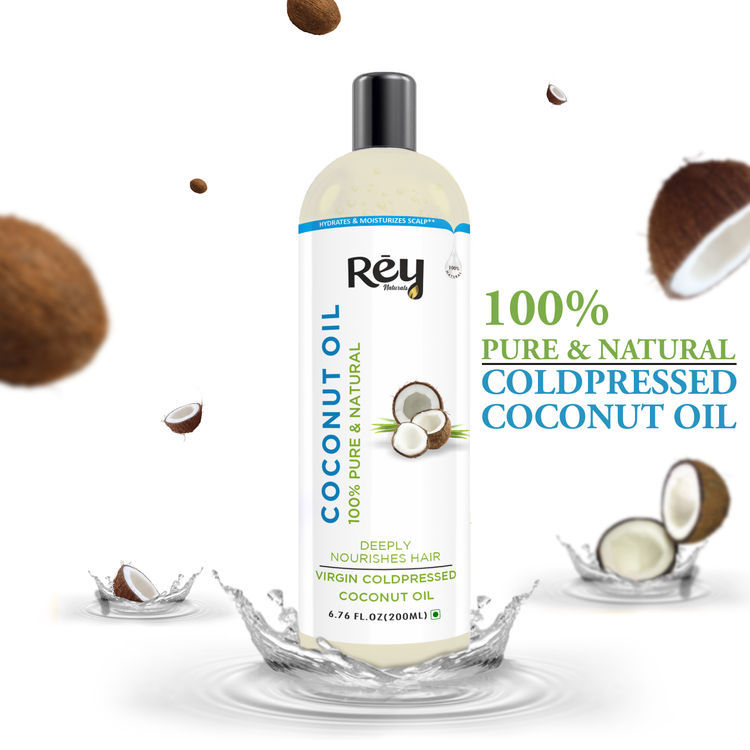 Rey Naturals Cold Pressed Coconut Oil (200ml)