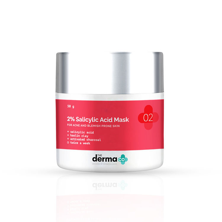 The Derma co.2% Salicylic Acid Clay Face Mask for Acne & Blemish Prone Skin (50 g)