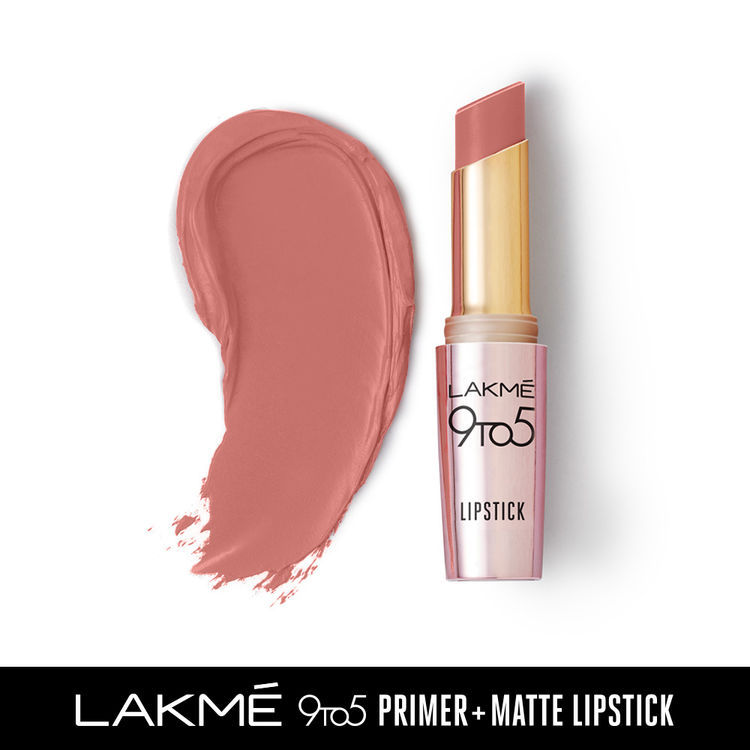 Lakme 9to5 Primer Matte Lip Color- Blushing Nude