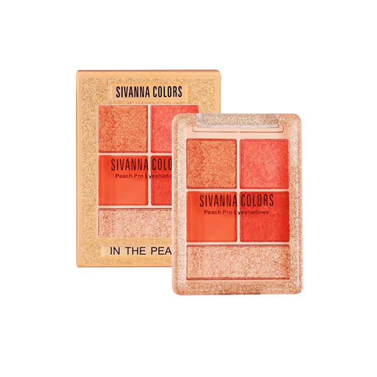 Peach eyeshadow for terracotta tones