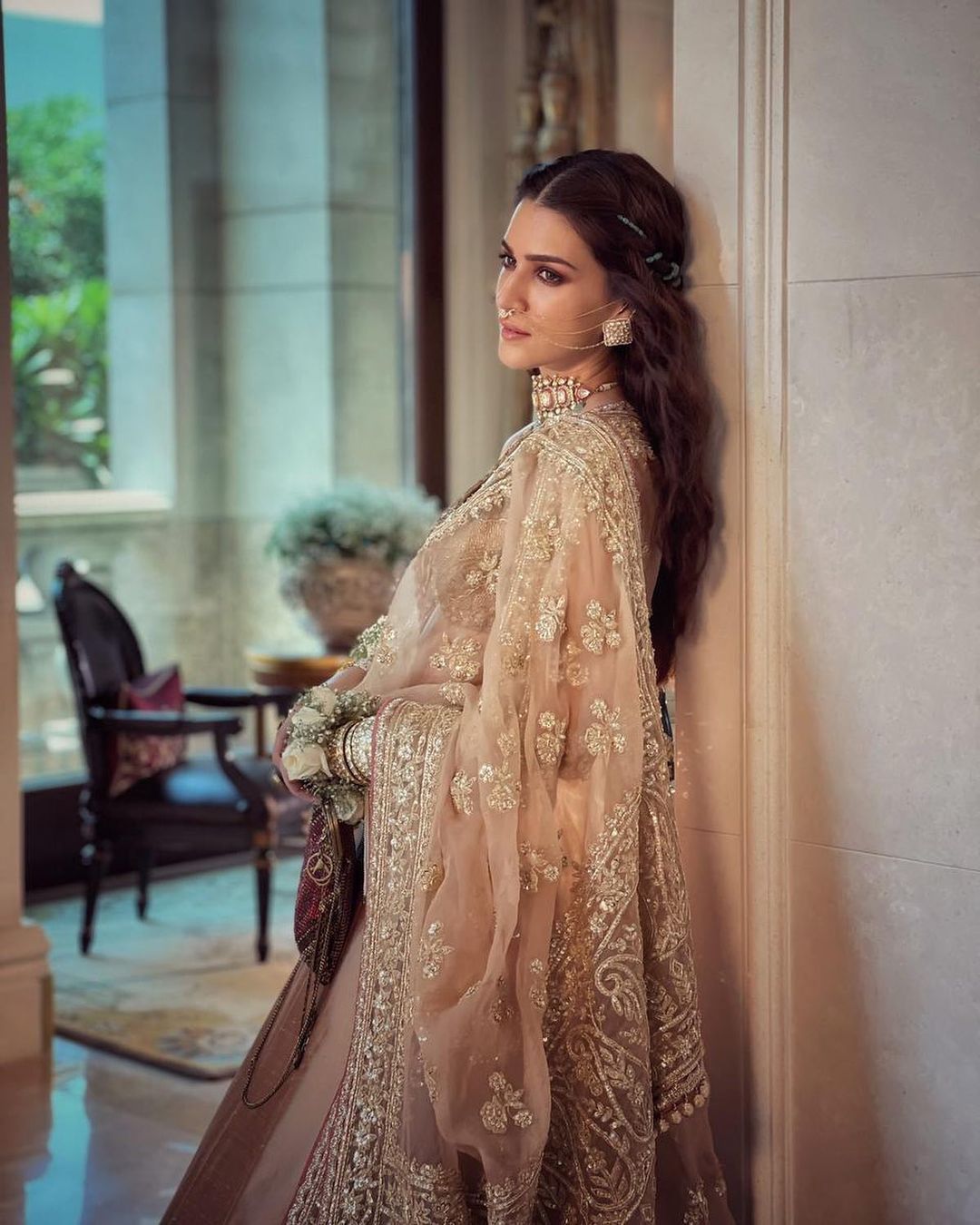 Kriti Sanon Crown Braid