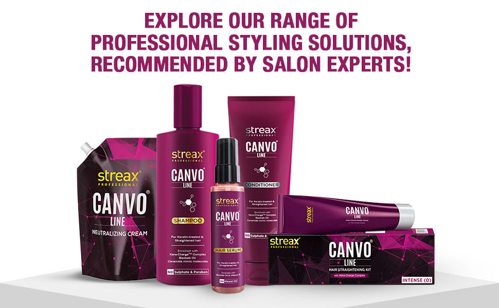 Canvo line clearance hair straightening cream