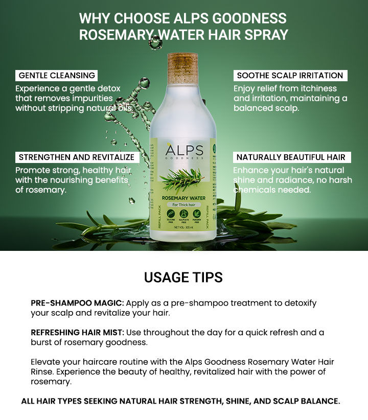 Alps Goodness Rosemary Hair Spray 305 ml