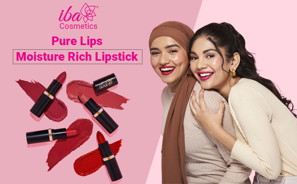 Iba Pure Lips Moisturizing Lipstick Shade A40 Berry Blast, 4g 