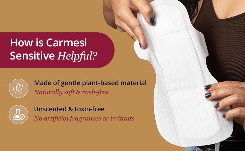 Buy Carmesi Sensitive - Sanitary Pads For Rash-Free Periods (30 XL ...