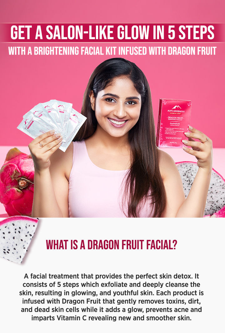 Buy Alps Goodness Brightening Facial Kit - Dragon Fruit (34 gm