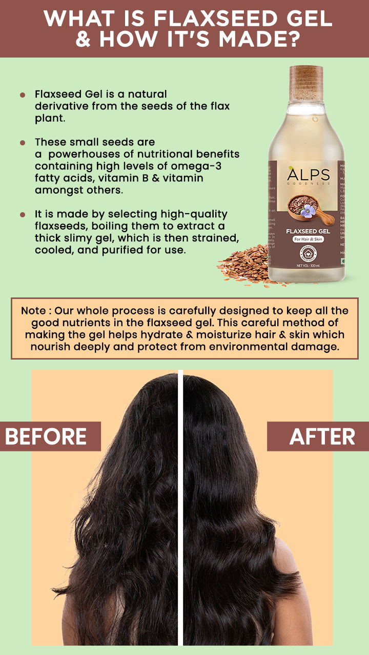 Alps Goodness Flaxseed Gel 300ml | For Hair & Skin