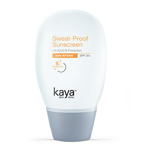 kaya sweat proof sunscreen