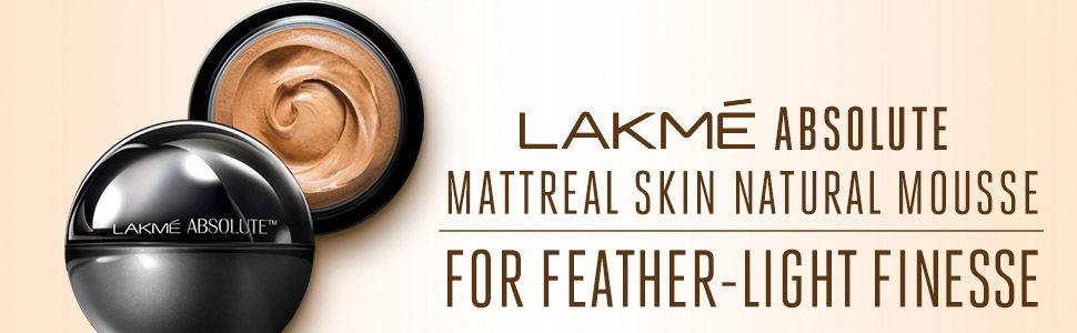 Lakme Mousse Foundation For Wheatish Skin Lakme Absolute Skin Natural Mousse Mattreal Foundation, Rick Walnut, (25 g)