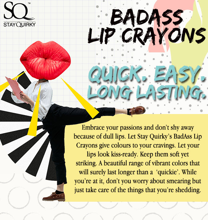 stay quirky badass lip crayon